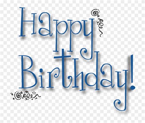 Happy Birthday Png - Happy Birthday Png Text Clipart (#585697) - PikPng