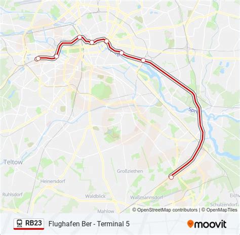 Rb23 Route Schedules Stops Maps Flughafen Ber Terminal 5 Updated