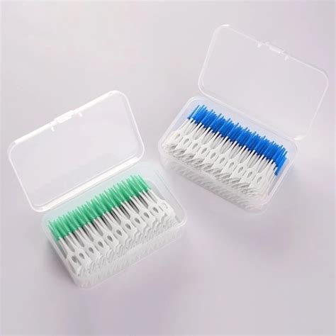 P S Caixa Super Macio Fio Dental Palitos De Limpeza Silicone