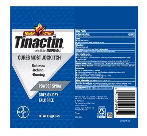 Tinactin Jock Itch Powder Spray Talc Free