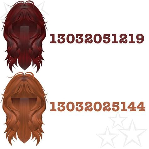 Codigo Hair Brookhaven Bloxburg Etc Red Hair Roblox Orange Hair