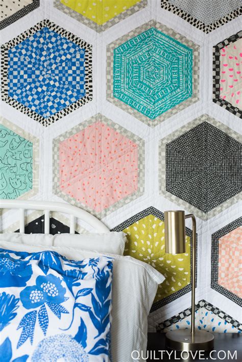 Triangle Hexies The Cotton And Steel One Quilty Love