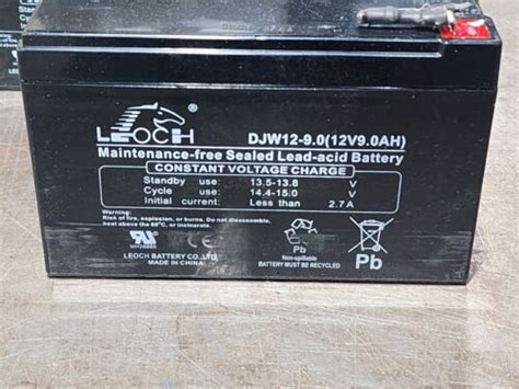 Open Box Leoch Djw12 9012v90ah Sealed Lead Acid Rechargeable Battery Ebay