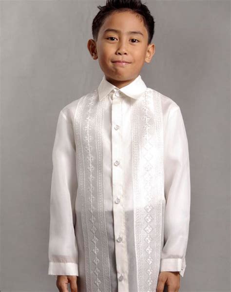 Boys Barong Tagalog 100667 Cream Made To Order Mybarong