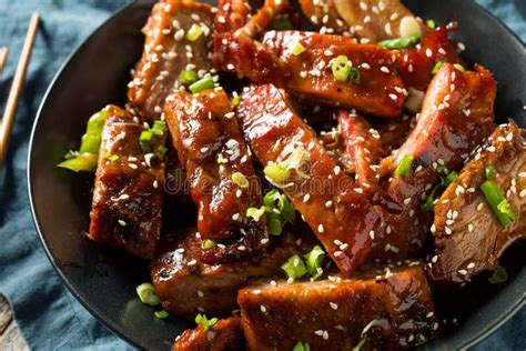 Homemade Chinese Bbq Pork Ribs Stock Photo Image Of Chinese Spare