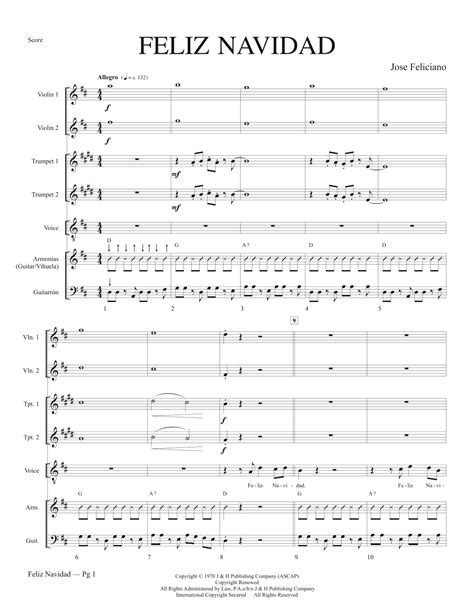 Feliz Navidad Arr Curtis Tredway By Clay Walker Sheet Music For Mariachi Band At Sheet Music