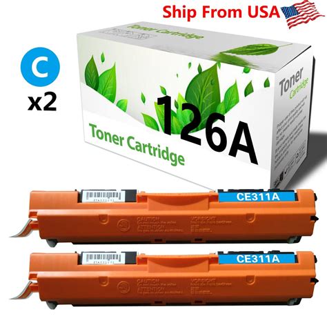 126A CE311A Toner Cartridge For Pro CP1020 CP1025 CP1025nw Printer 2PK