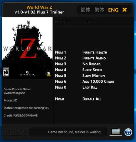 World War Z Aftermath Cheat Engine