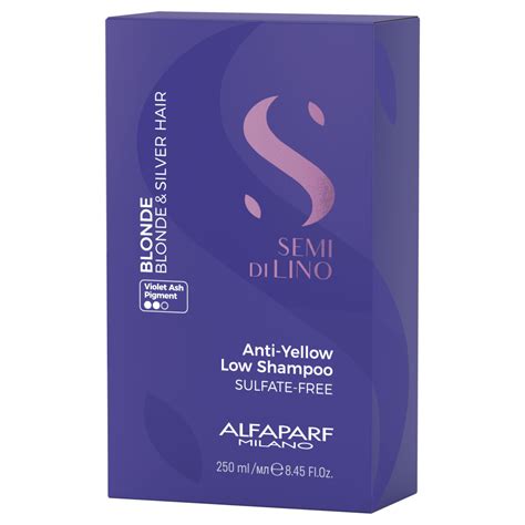 Alfaparf Milano Semi Di Lino Blonde Anti Yellow Low Shampoo Ml Nz