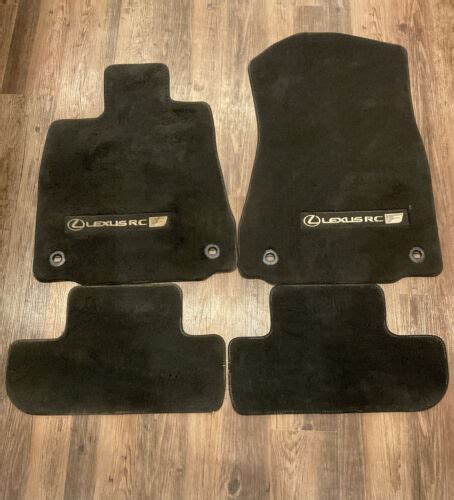 Lexus Rc F Rcf Set Black Carpet Floor Mat Pt Ebay