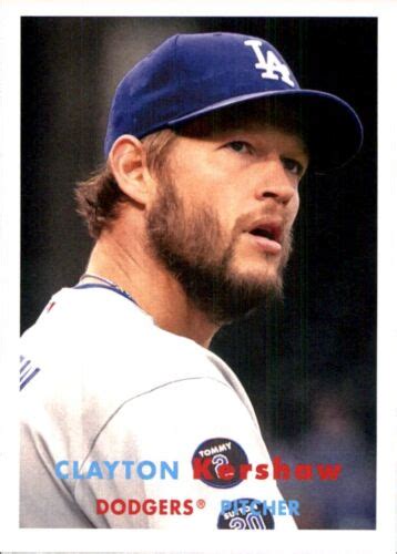 Topps Archives Clayton Kershaw Los Angeles Dodgers Ebay