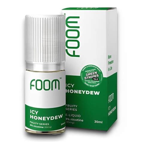 Jual Foom Icy Honeydew Salt Nic Ml By Foom Lab Green Stripes V