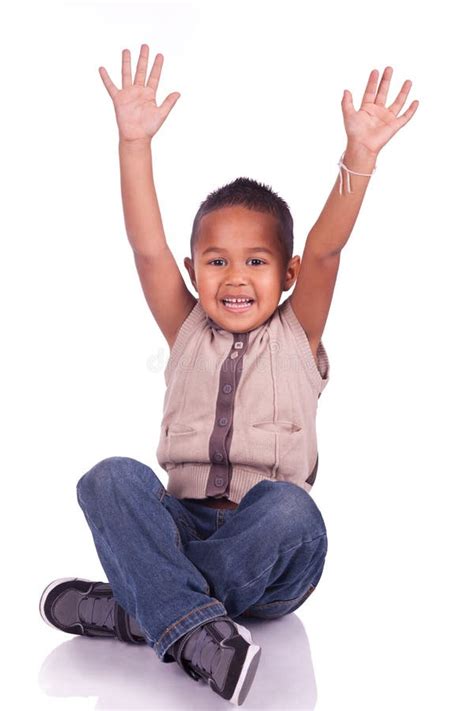 adorable child sitting stock photo image   joyful