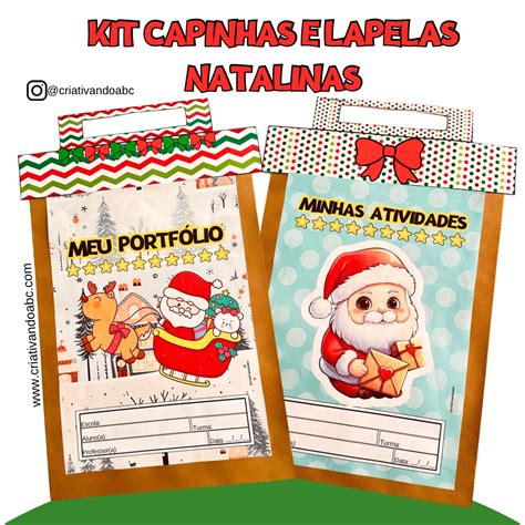 KIT Capinhas E Lapelas Natalinas Criativando ABC