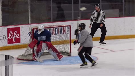 Goaltender Matteo Porporino At The Niagara Icedogs Training Camp Youtube