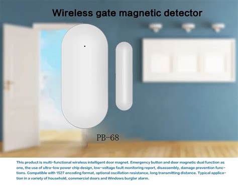 Capteur de porte et de fenêtre 1pce capteur magnétique sans fil RF