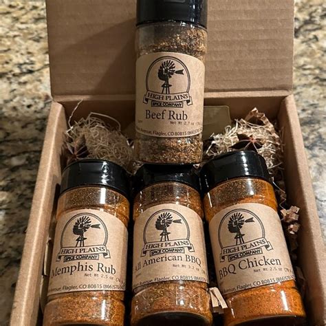 Big Bbq Box Bbq Rub And Baking Spices T Set Of 8 Gourmet Meat And