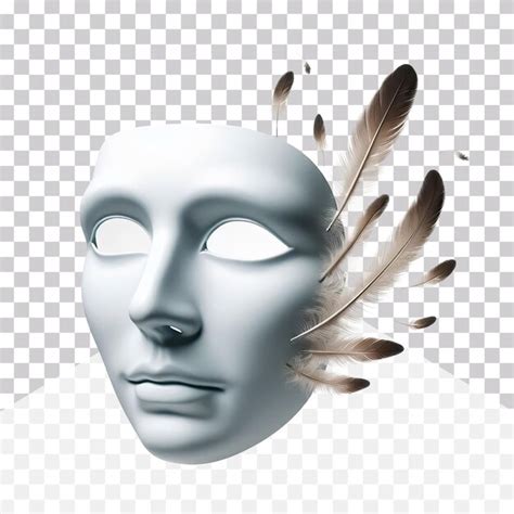 3d Illustration Of A Fake Face Mask Isolated On A Transparent