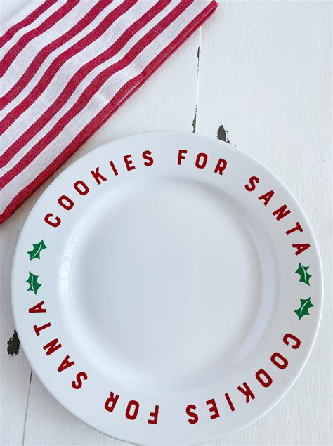 How To Make A Cookies For Santa Plate With Cricut Have A Crafty Day