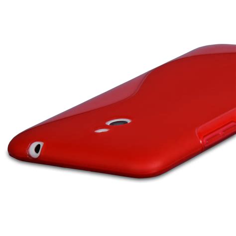 Caseflex Nokia Lumia Silicone Gel S Line Case Red