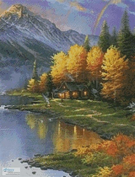 Artecy Cross Stitch Mountain Retreat Crop Cross Stitch Pattern To