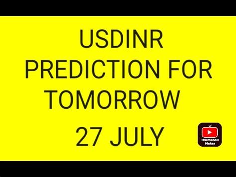 USDINR Prediction Usdinr For Tomorrow YouTube