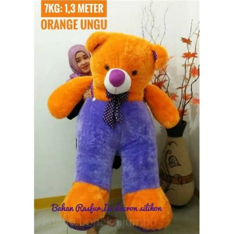 Jual Boneka Teddy Bear Jojon Giant Ukuran 130 Cm Berat 7 Kg Murah Warna