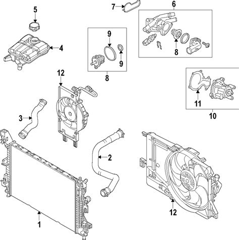 Ford Focus Tank Reservoir Coolant Radiator CV6Z8A080A Matt