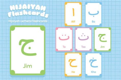 Printable Hijaiyah Bilingual Flashcard Graphic By Azuayaarts · Creative