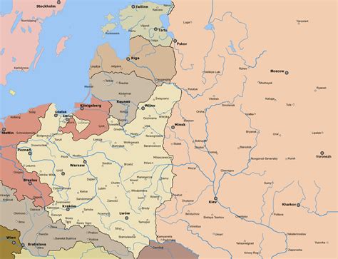 Interwar Poland But With The Pre Partition Border With East Prussia R Imaginarymaps