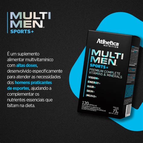 Multi Men Sport 120caps Atlhetica Nutrition Fox Suplementos