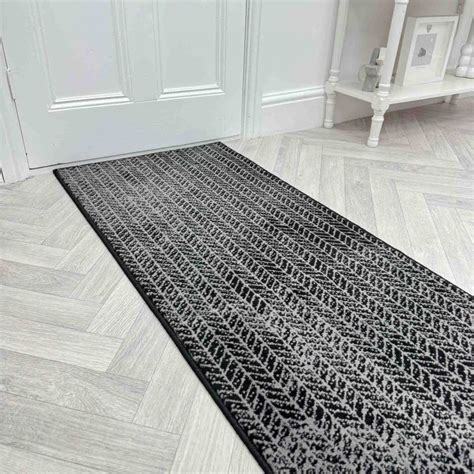 Empire Black Hallway Carpet Runners Runrug