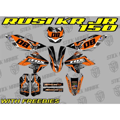 Rusi Kr Jr Full Body Decals Shopee Philippines