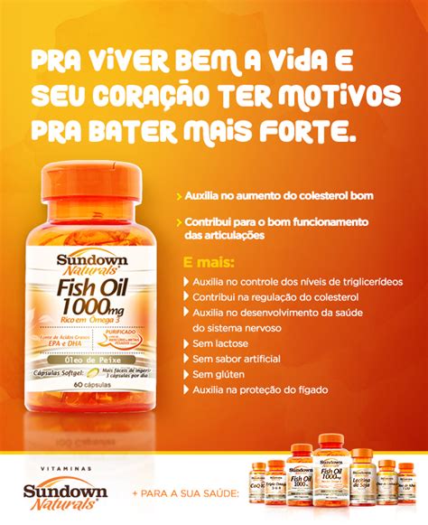 Ômega 3 Sundown Fish Oil 1000mg cápsulas Veja onde encontrar Droga Raia