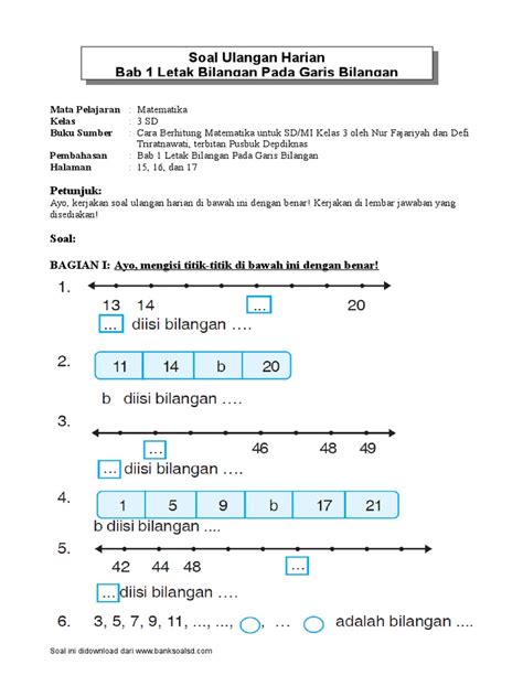 Detail Contoh Soal Garis Bilangan Bulat Kelas 6 Koleksi Nomer 51