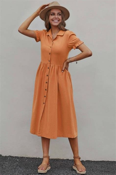 Women S Dresses Casual Dresses Petallush In Cotton Midi