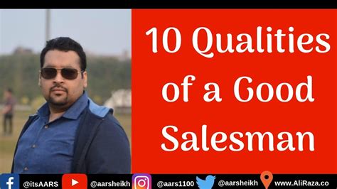 10 Qualities Of A Good Salesman Youtube