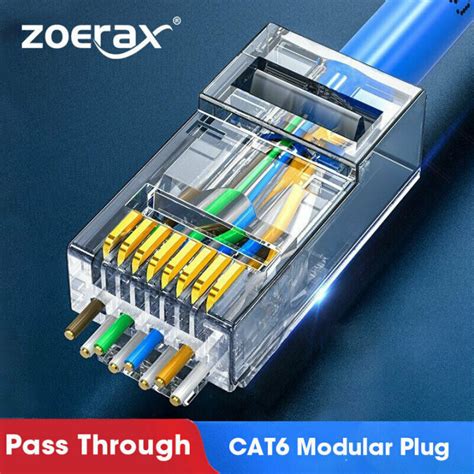 Zoerax Cat A Cat Cat E Pass Through Rj Modular Plug Network