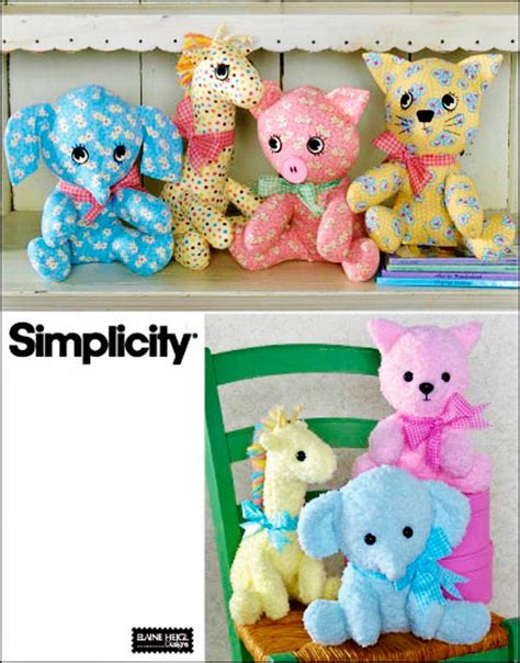 Stuffed Animals Pattern Easy 2 Piece Stuffed Animal Pattern