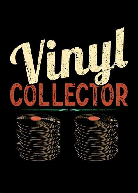 Retro Lp Collector Vinyl Poster Picture Metal Print Paint By