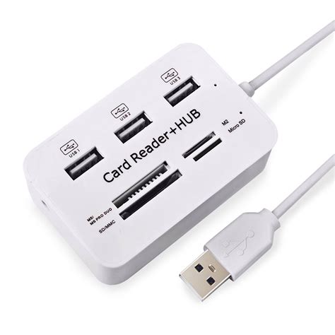 USB Hub Combo 2 0 3 Ports Card Reader High Speed Multi USB Splitter All