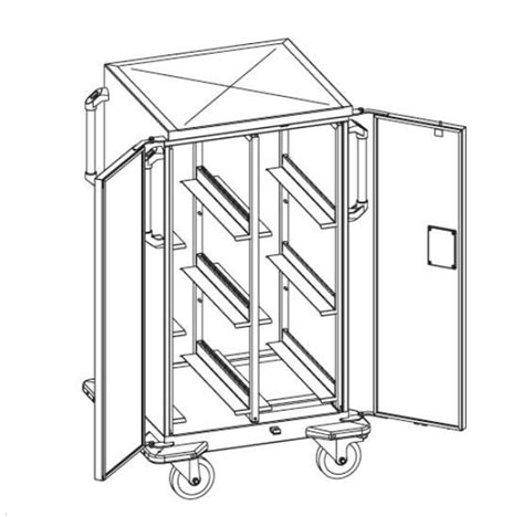 Chariot médical 543 1 series MED Systeme Ltd hospitalier pour