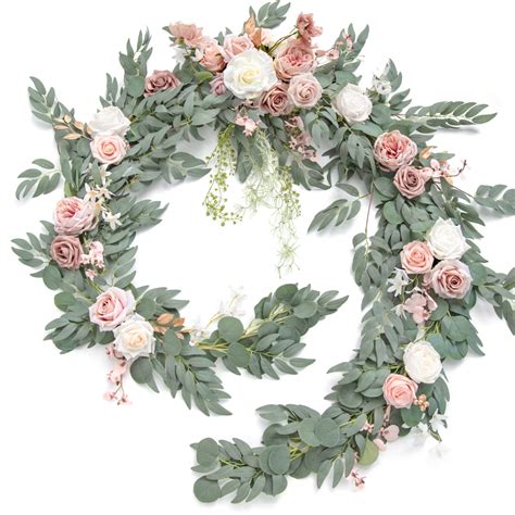 Ling S Moment Ft Eucalyptus And Willow Leaf Garland With White Flower