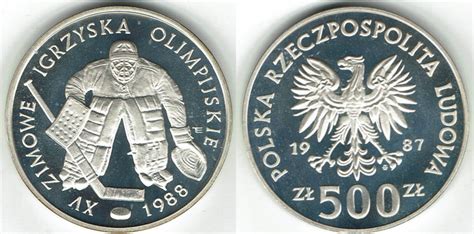 Polen Zloty Olympia Calgary Eishockey Erhaltung Siehe