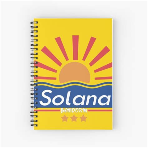 "Solana Benidorm" Spiral Notebook by FizzBang | Redbubble