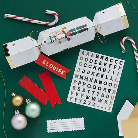 6 DIY Christmas Cracker Kit Personalised Crackers Nutcracker Etsy UK