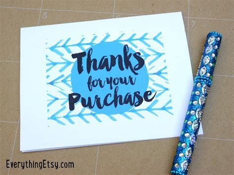 Free Printable Thank You Cards {Etsy Business} - EverythingEtsy.com