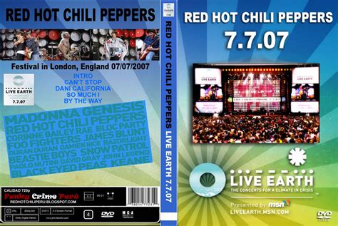 Funky Crime Perú Red Hot Chili Peppers Earth 2007