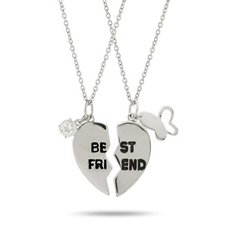 Best Friend Sterling Silver Friendship Necklace