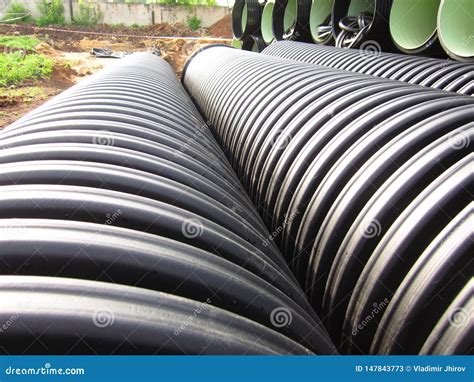 Plastic Pipes for Installation of Water Supply Stock Image - Image of ...